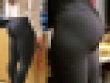 【フルHD】使い込んだレギンスの桃尻