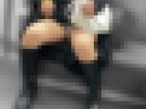 電車対面パンチラ010