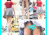 興奮度が倍増するwwwレースの透け透けパンティを盗撮！！