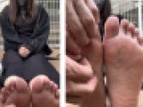 清楚系美女23cm足裏くすぐり足ツボ！4分37秒