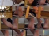 【4K撮影&超高画質】【女子K生生足裏】自分の臭すぎる足裏が大好きな服×素足スニーカー女子K生