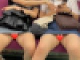 JD盗撮日記25　大人気のあの超仲良し二人組が今度は私服で登場！！激カワミニスカデニムJDを電車内で盗撮【※完全主観26分超撮影
