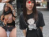 原宿ストリートスナップでコッソリ★胸チラ★パンチラ★パンティずらし外性器撮り成功！09「S級！ナンパ教室特殊話術で超油断」